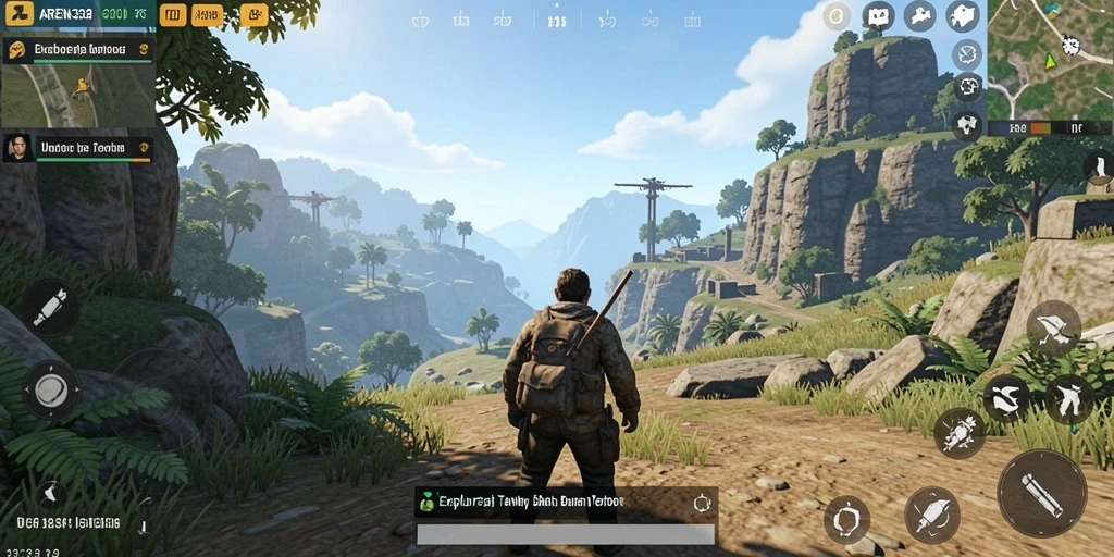 Tampilan gameplay ARENA333 yang mengesankan dalam dunia terbuka.