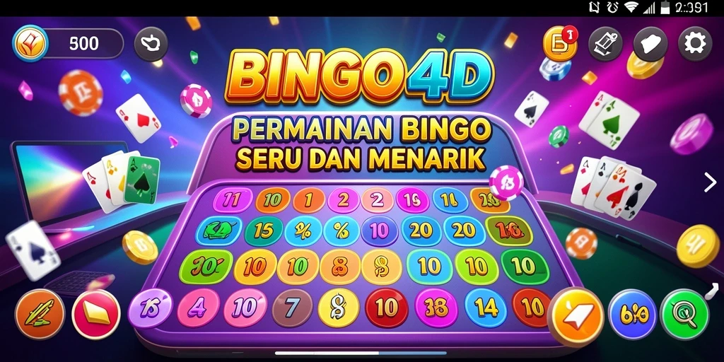 Screenshot gameplay BINGO4D yang penuh aksi mengasyikkan.
