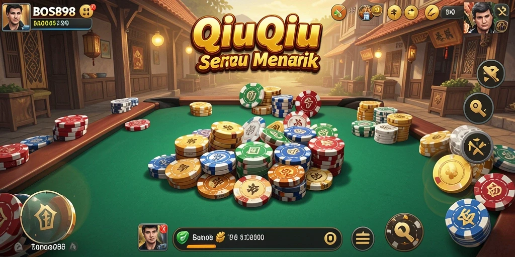 Gameplay QiuQiu yang seru dan interaktif.