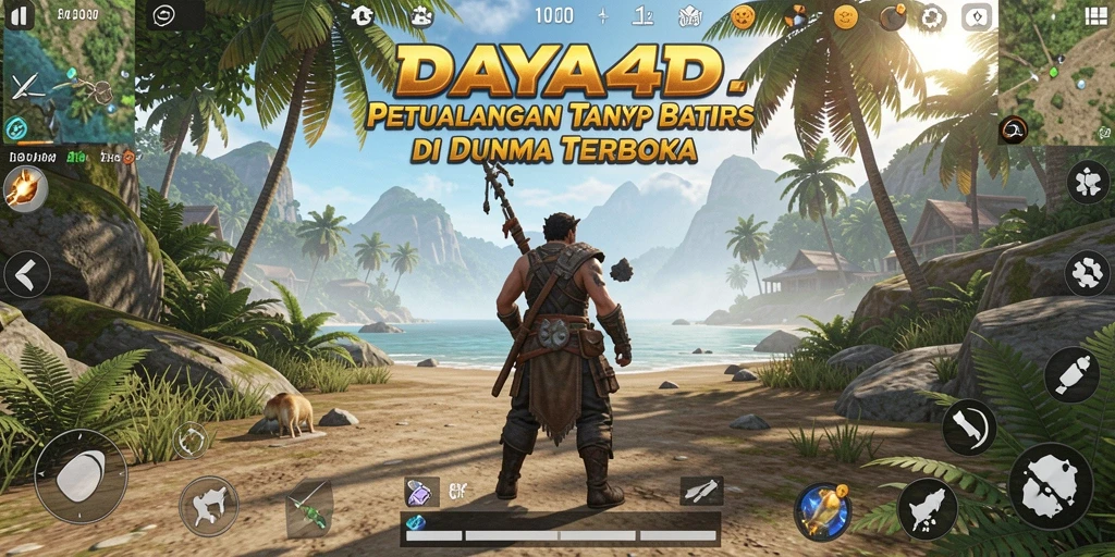 Screenshot DAYA4D menampilkan gameplay eksplorasi dunia terbuka yang menakjubkan.