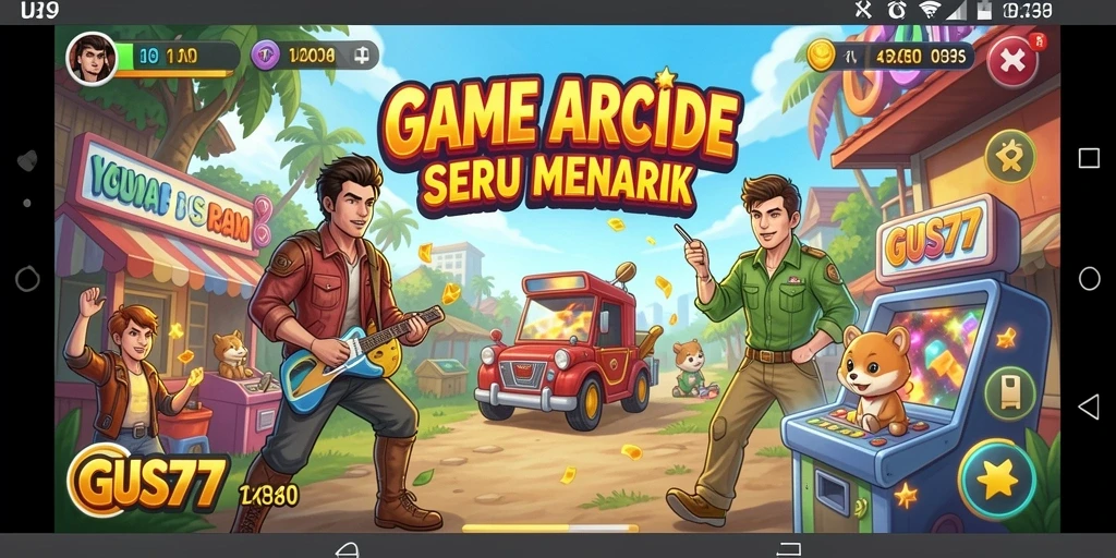 Gambar di GUS77 menunjukkan momen seru gameplay Arcade.