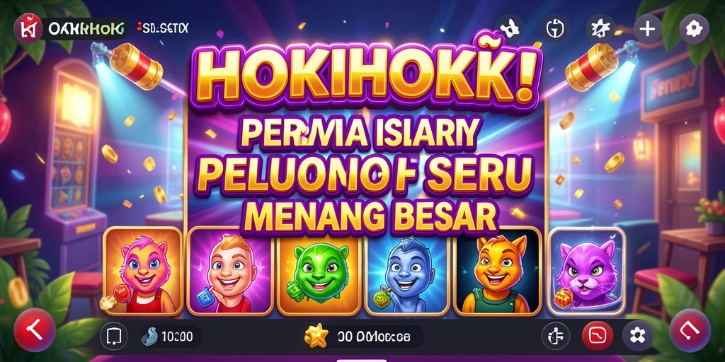 Tampilan seru gameplay HOKIHOKI dengan aksi slot yang memikat.