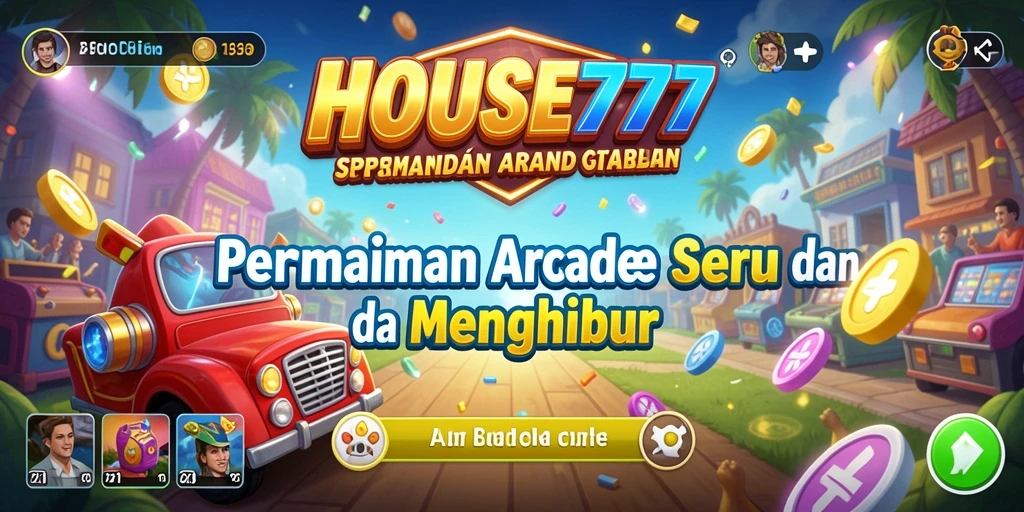 Tampilan gameplay menarik dari game Arcade HOUSE777 yang seru.