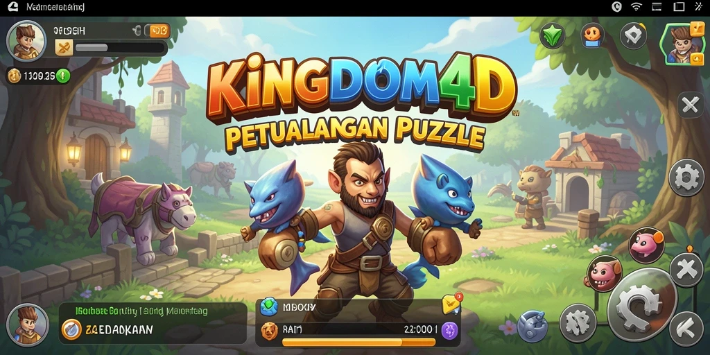 Tampilan gameplay KINGDOM4D dengan tantangan Puzzle yang seru.