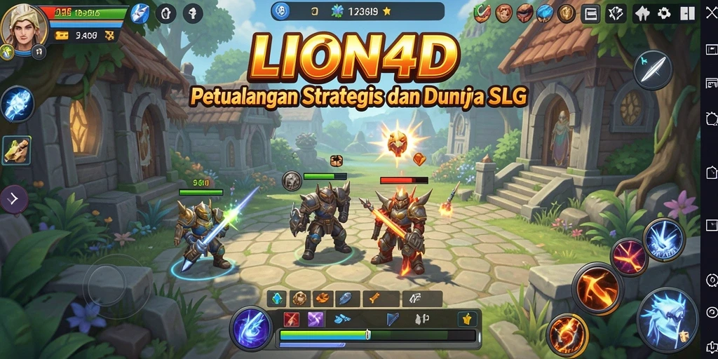 Tampilan gameplay menarik dari LION4D dengan aksi penuh strategi.
