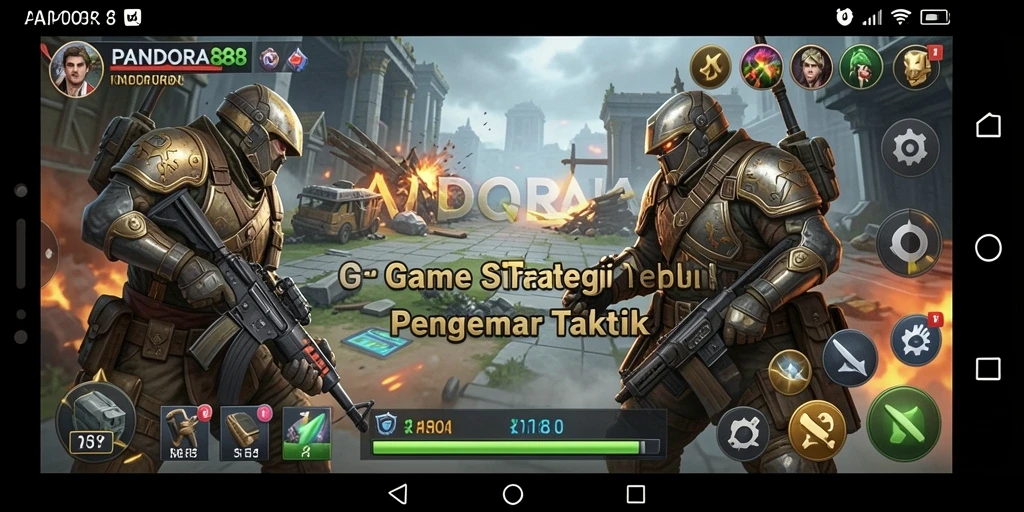 Screenshot menampilkan pertempuran epik dalam PANDORA88 yang penuh strategi.