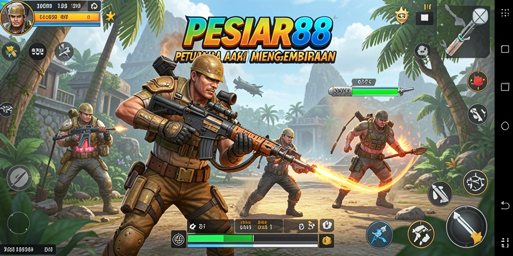 Gameplay PESIAR88 yang penuh aksi dan adrenaline.