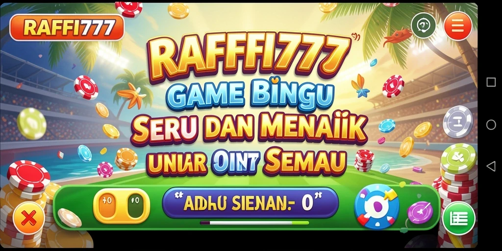 Tampilan menarik dari gameplay Bingo RAFFI777 yang menyenangkan.