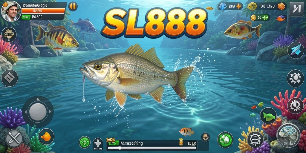 Screenshot gameplay <strong>SL888</strong> menunjukkan pengalaman memancing yang mendebarkan.