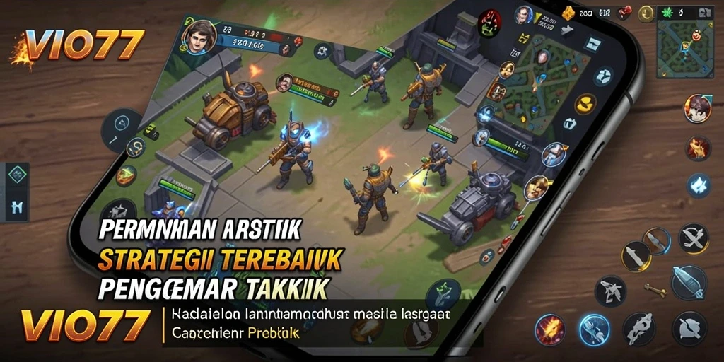 Screenshot utama VIO77 menampilkan gameplay strategi yang mendebarkan.